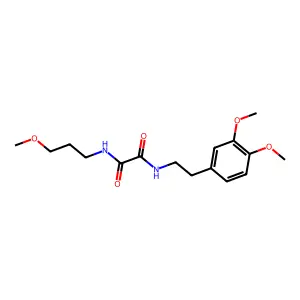N'-[2-(3,4-dimethoxyphenyl)ethyl]-N-(3-methoxypropyl)oxamide structure