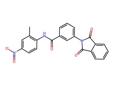 3-(1,3-dioxoisoindol-2-yl)-N-(2-methyl-4-nitrophenyl)benzamide structure