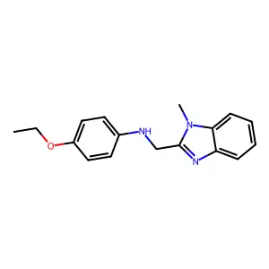 4-ethoxy-N-[(1-methylbenzimidazol-2-yl)methyl]aniline structure