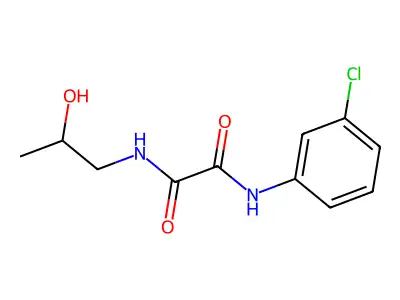N-(3-chlorophenyl)-N'-(2-hydroxypropyl)ethanediamide structure