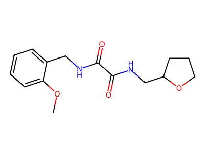 N'-[(2-methoxyphenyl)methyl]-N-(oxolan-2-ylmethyl)oxamide structure