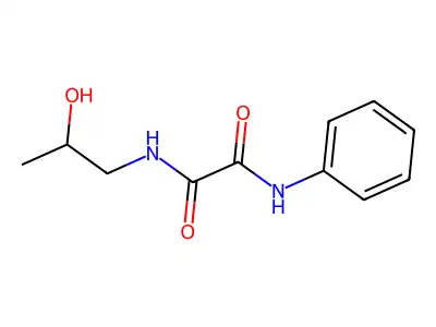 N-(2-hydroxypropyl)-N'-phenylethanediamide structure