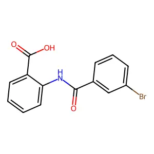 2-(3-Bromobenzamido)benzoic acid structure