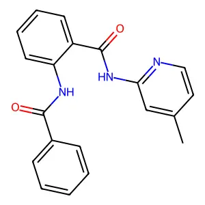 2-benzamido-N-(4-methylpyridin-2-yl)benzamide structure