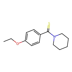 (4-Ethoxyphenyl)(piperidin-1-yl)methanethione structure