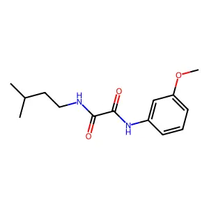 N1-isopentyl-N2-(3-methoxyphenyl)oxalamide structure