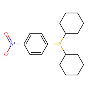 Phosphine, dicyclohexyl(4-nitrophenyl)- structure
