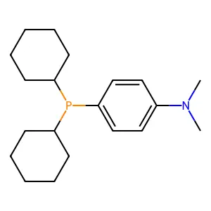 Benzenamine, 4-(dicyclohexylphosphino)-N,N-dimethyl- structure