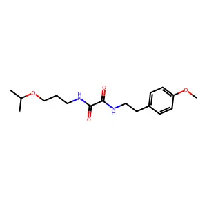 N'-[2-(4-methoxyphenyl)ethyl]-N-(3-propan-2-yloxypropyl)oxamide structure