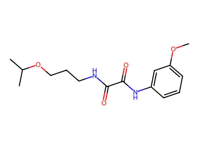 N-(3-methoxyphenyl)-N'-[3-(propan-2-yloxy)propyl]ethanediamide structure