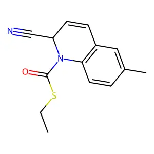 S-Ethyl 2-cyano-6-methylquinoline-1(2H)-carbothioate structure