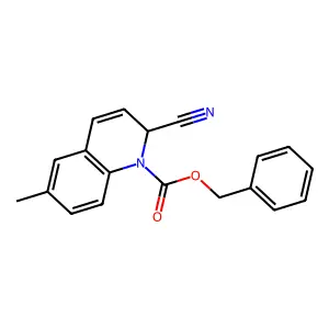 benzyl 2-cyano-6-methyl-2H-quinoline-1-carboxylate structure