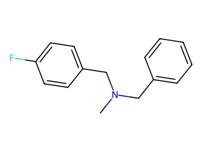 N-benzyl-1-(4-fluorophenyl)-N-methylmethanamine structure