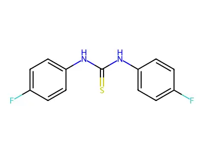 N,N'-Bis(4-fluorophenyl)thiourea structure