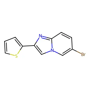 6-Bromo-2-(thiophen-2-yl)imidazo[1,2-a]pyridine structure
