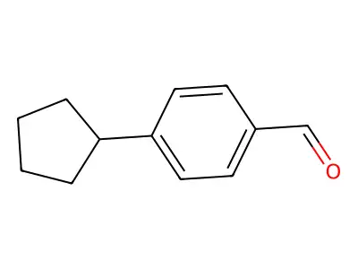 p-Cyclopentylbenzaldehyde structure