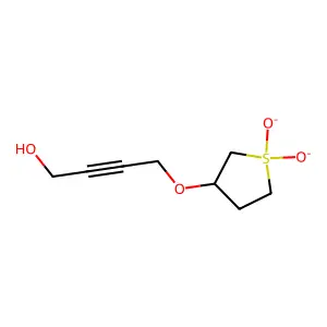 3-[(4-Hydroxybut-2-yn-1-yl)oxy]-1lambda~6~-thiolane-1,1-dione structure