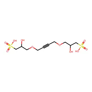 1-Propanesulfonic acid, 3,3'-(2-butyne-1,4-diylbis(oxy))bis(2-hydroxy- structure
