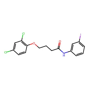 4-(2,4-dichlorophenoxy)-N-(3-iodophenyl)butanamide structure