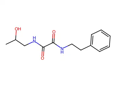 N1-(2-hydroxypropyl)-N2-phenethyloxalamide structure