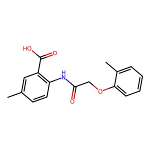 5-Methyl-2-{[(2-methylphenoxy)acetyl]amino}benzoic acid structure