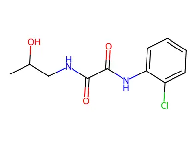 N-(2-chlorophenyl)-N'-(2-hydroxypropyl)ethanediamide structure