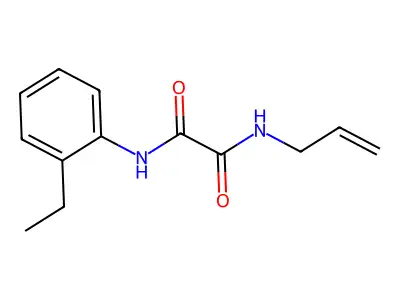 N'-(2-ethylphenyl)-N-prop-2-enyloxamide structure