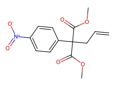 Dimethyl 2-allyl-2-(4-nitrophenyl)malonate structure