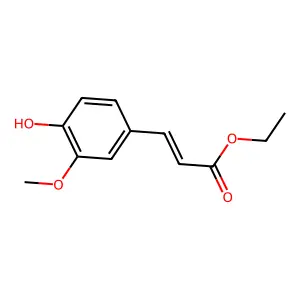 2-Propenoic acid, 3-(4-hydroxy-3-methoxyphenyl)-, ethyl ester structure