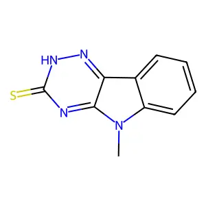 5-Methyl-5H-as-triazino(5,6-b)indole-3-thiol structure