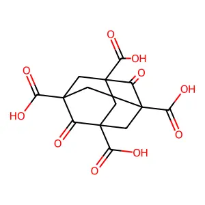 2,6-Dioxoadamantane-1,3,5,7-tetracarboxylic acid structure