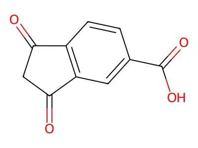 1,3-dioxo-2,3-dihydro-1H-indene-5-carboxylic acid structure