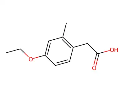 2-(4-Ethoxy-2-methylphenyl)acetic acid structure