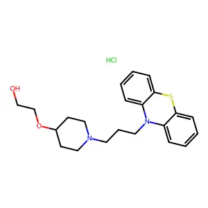 1-Pyrrolidinepropanol, alpha,alpha-diphenyl-beta-methyl-, N-oxide, hydrochloride structure