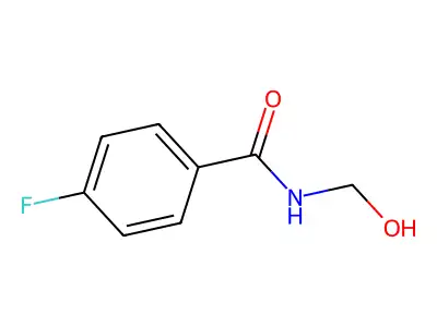 4-fluoro-N-(hydroxymethyl)benzamide structure