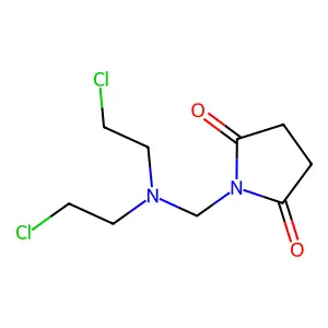 2,5-Pyrrolidinedione, 1-((bis(2-chloroethyl)amino)methyl)- structure