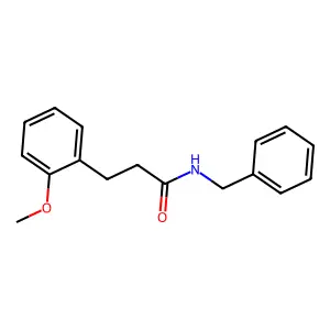 N-苄基-2-甲氧基氢化肉桂酰胺 structure