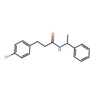 3-(4-Chlorophenyl)-N-(1-phenylethyl)propanimidic acid structure