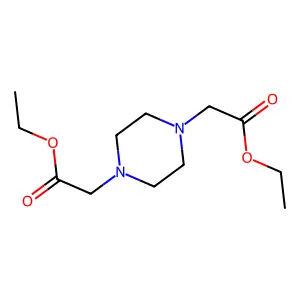 1,4-Piperazinediacetic acid, diethyl ester structure