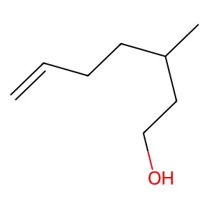 3-Methyl-6-hepten-1-ol structure