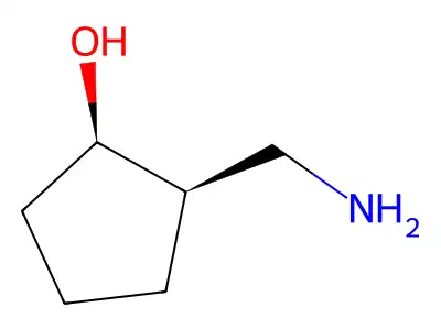 (1S,2S)-2-(aminomethyl)cyclopentan-1-ol structure