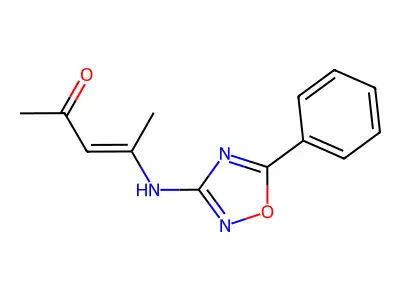 3-Penten-2-one,4-[(5-phenyl-1,2,4-oxadiazol-3-YL)amino]- structure