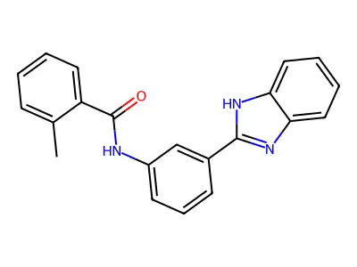 N-[3-(1H-benzimidazol-2-yl)phenyl]-2-methylbenzamide structure