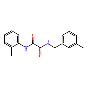 N'-(2-methylphenyl)-N-[(3-methylphenyl)methyl]oxamide structure