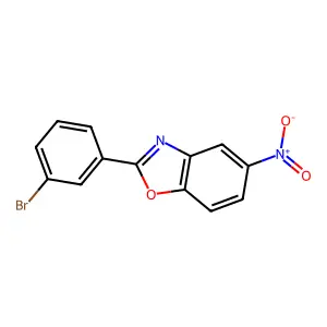 2-(3-Bromophenyl)-5-nitro-1,3-benzoxazole structure