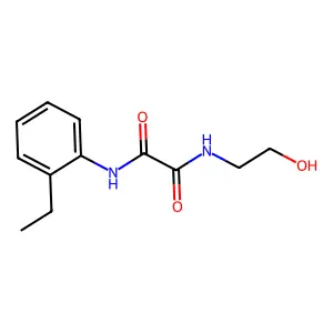 N-(2-ethylphenyl)-N'-(2-hydroxyethyl)ethanediamide structure
