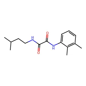 N'-(2,3-dimethylphenyl)-N-(3-methylbutyl)oxamide structure