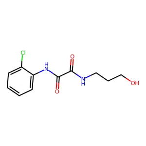 N-(2-chlorophenyl)-N'-(3-hydroxypropyl)ethanediamide structure