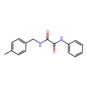 N-(4-methylbenzyl)-N'-phenylethanediamide structure