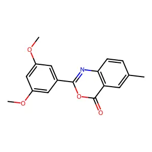 2-(3,5-Dimethoxyphenyl)-6-methyl-3,1-benzoxazin-4-one structure